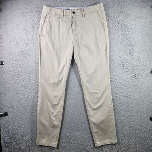 Perk Clothing Mens Slim Fit Stretch Khaki Chinos Pants Size 34x32